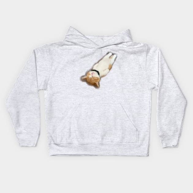 Cute cat sleep Kids Hoodie by Ginstore